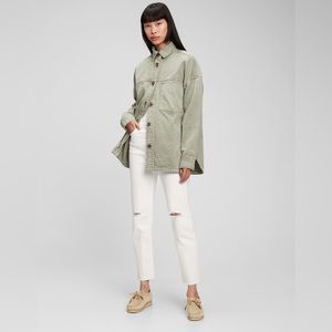 Gap oversized khaki green shacket